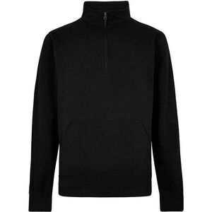 Kustom Kit Unisex Adult Pique Quarter Zip Sweatshirt / Black